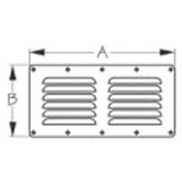Sea-Dog 331400-1 Stainless Steel Louvered Vent - 9-1/8" x 4-5/8"